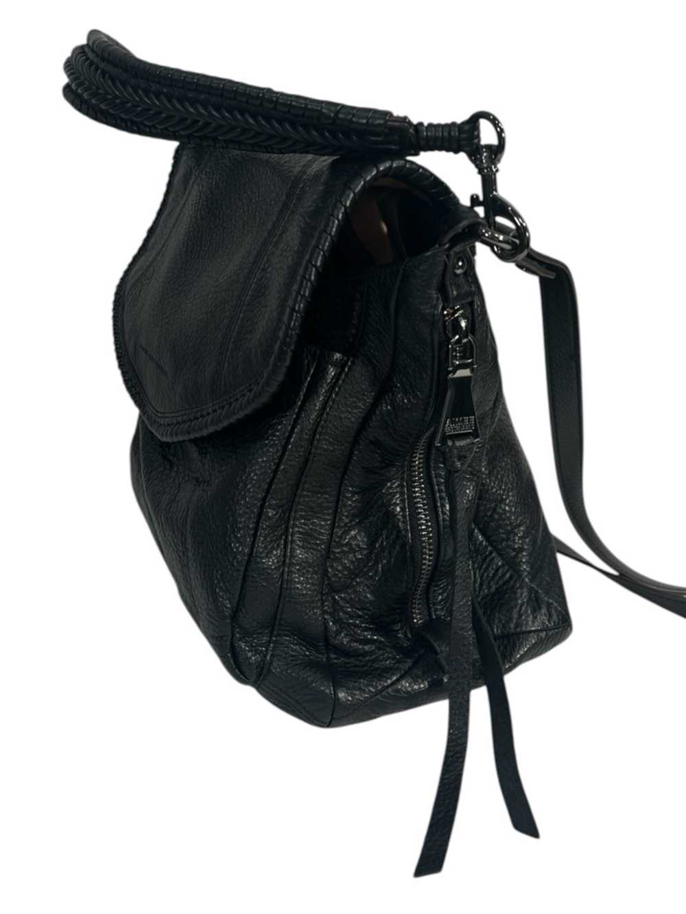 Aimee Kestenberg All For Love Convertible Shoulder Leather Bag in Black - Picture 5 of 10